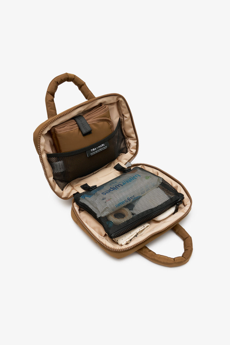 T+M Puffy Micro Changing Grab Bag Coffee