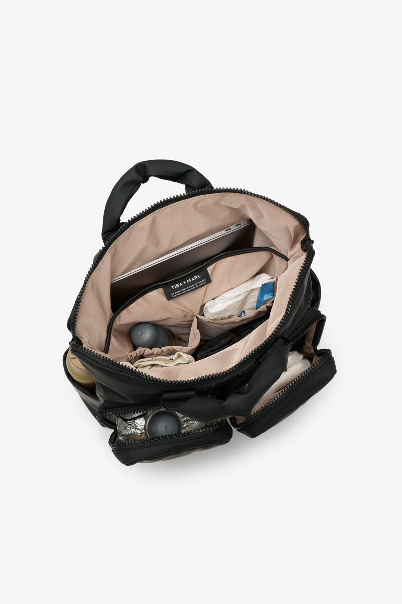 Ozzy Changing Tote / Backpack 2.0 Matte Black