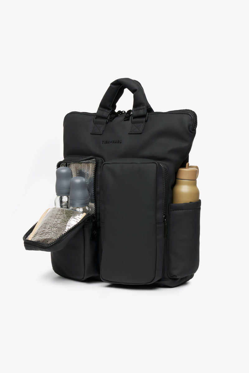Ozzy Changing Tote / Backpack 2.0 Matte Black