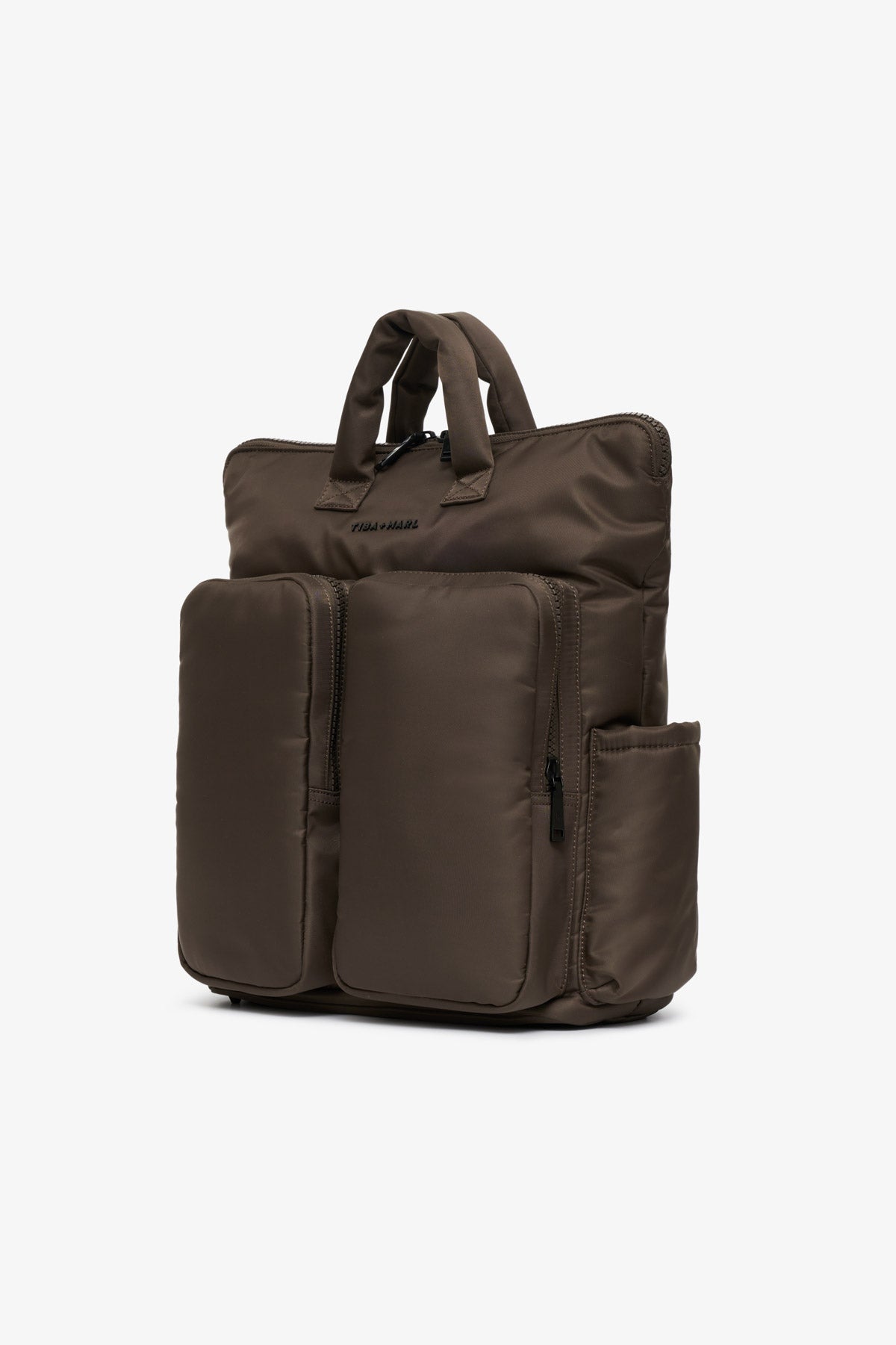 Ozzy Changing Tote / Backpack Chocolate Nylon