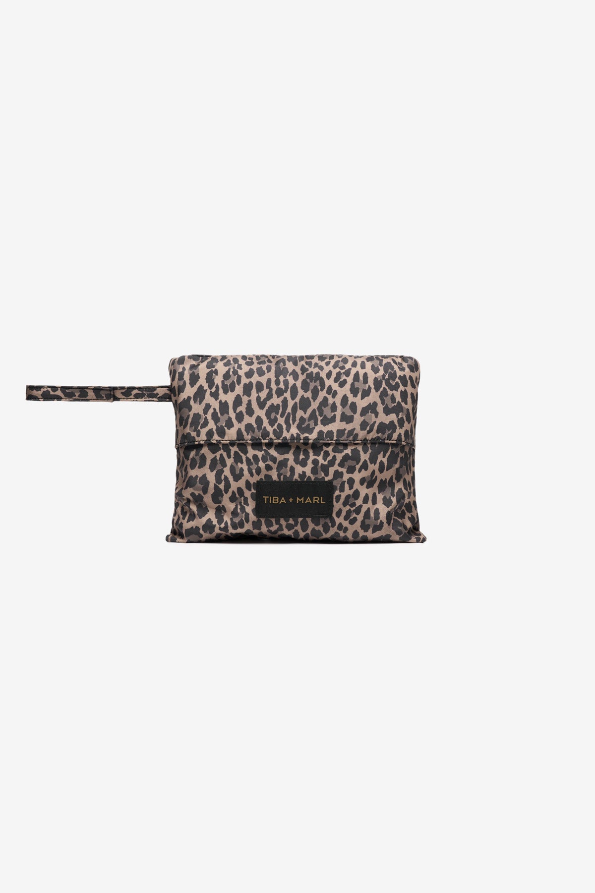 T+M Packable Shopper Brown Tonal Leopard