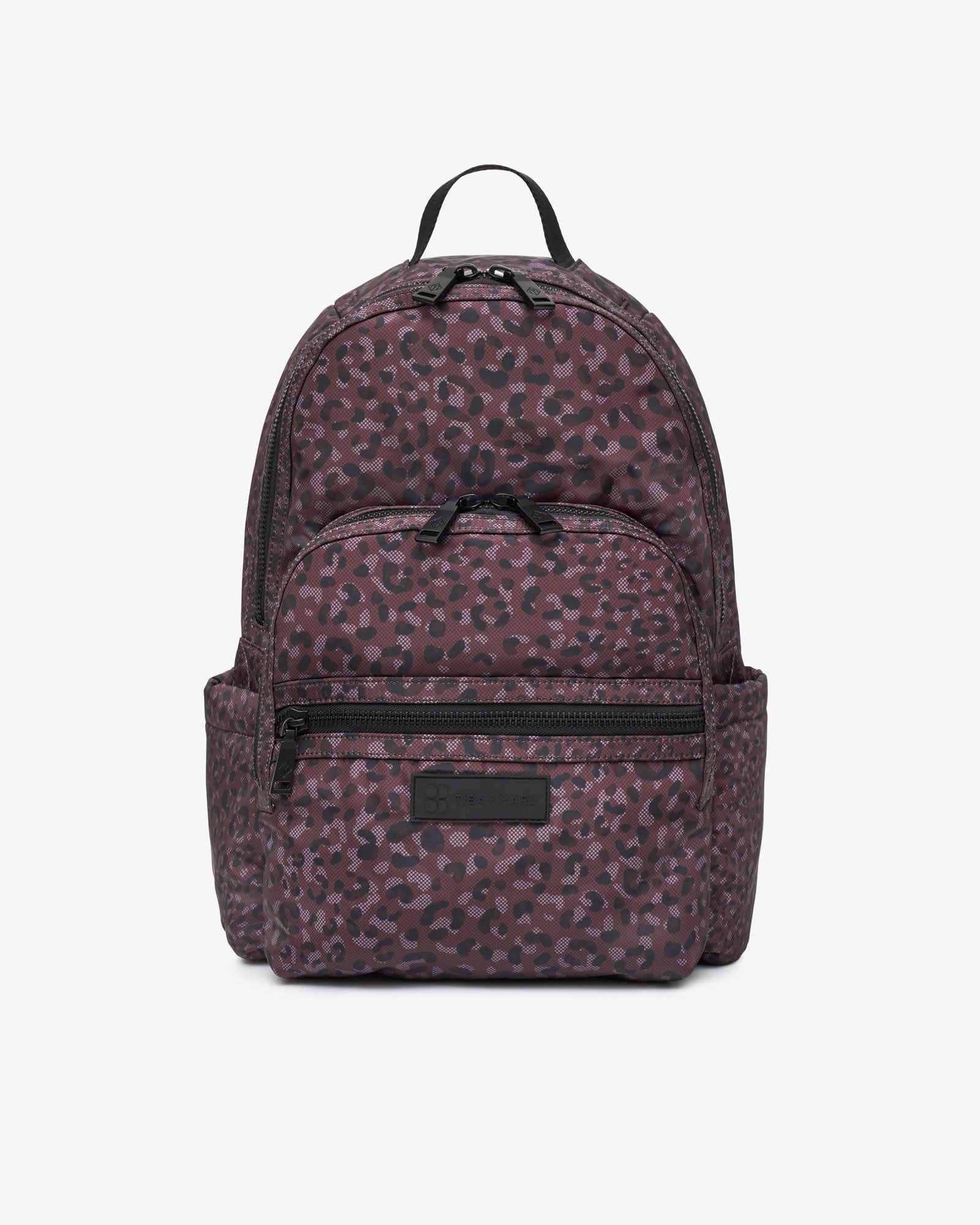 T+M x Sweaty Betty Elwood 2.0 Changing Backpack Woven Dot Leopard
