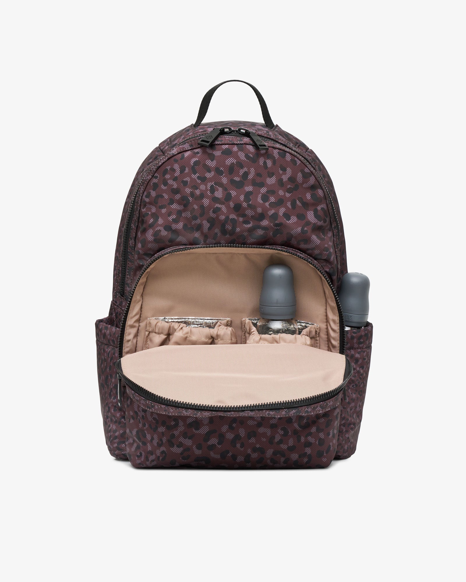 T+M x Sweaty Betty Elwood 2.0 Changing Backpack Woven Dot Leopard
