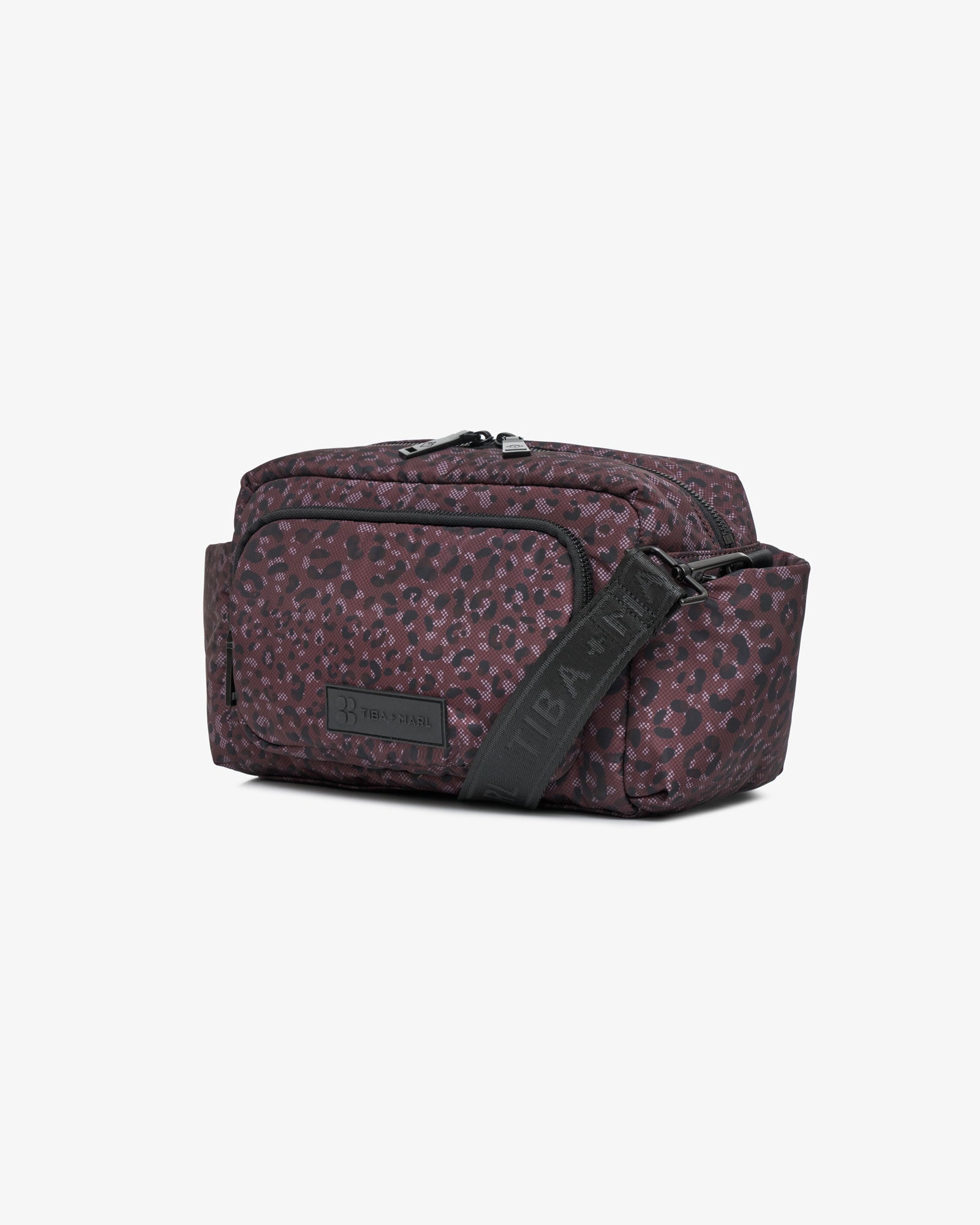 T+M x Sweaty Betty Inka Buggy Organiser Woven Dot Leopard