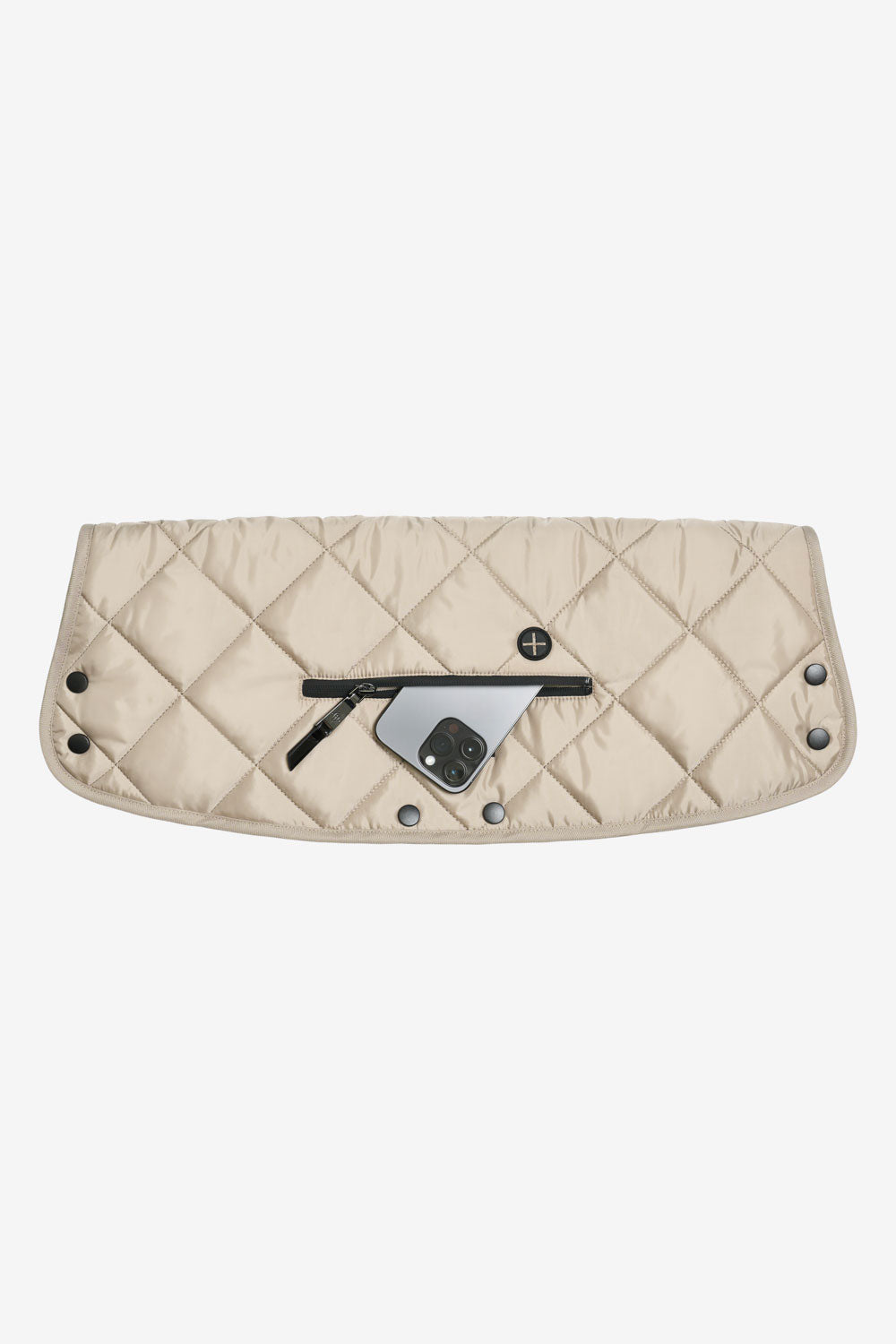 Universal Buggy Handmuff Taupe Quilted