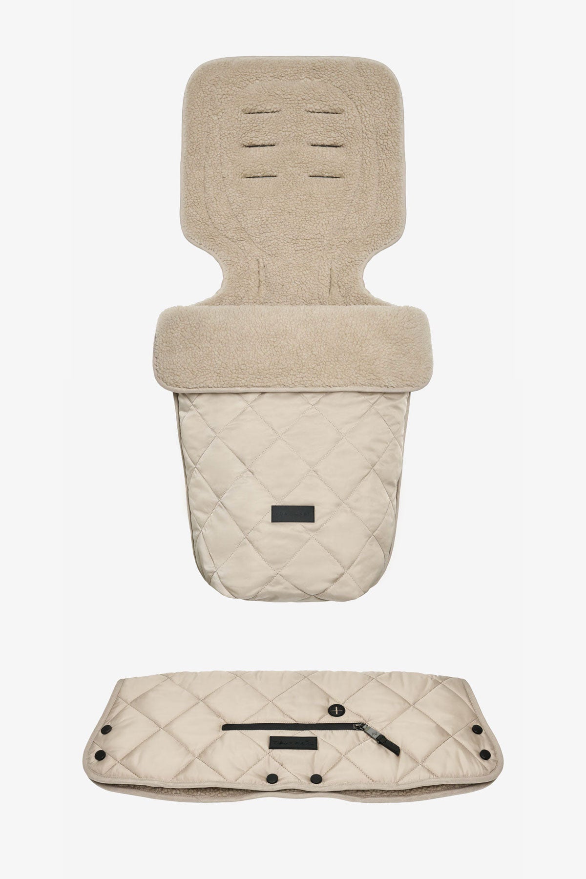 Cold Weather Handmuff & Footmuff Bundle Taupe Quilted