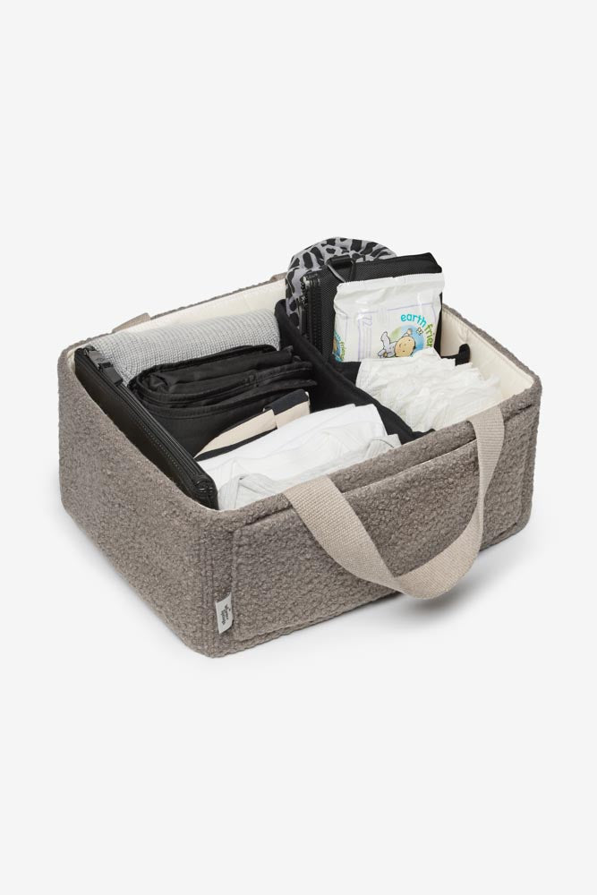 T+M x Whynter Springs Nappy Caddy Organiser Mink Boucle