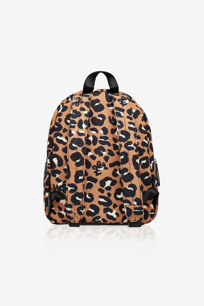 Mini Elwood Kids Backpack Rust Leopard Print