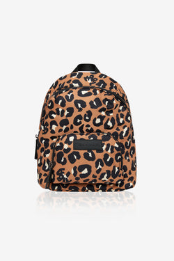Mini Elwood Kids Backpack Rust Leopard Print