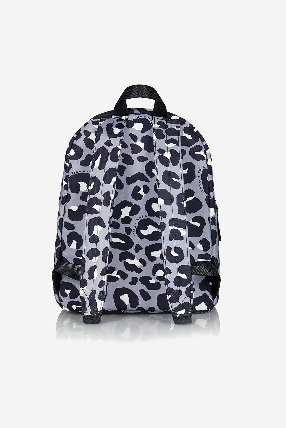 Mini Elwood Kids Backpack Grey / Black Leopard Print