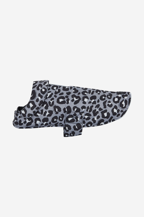 T+M Dog Coat Mono Leopard Print