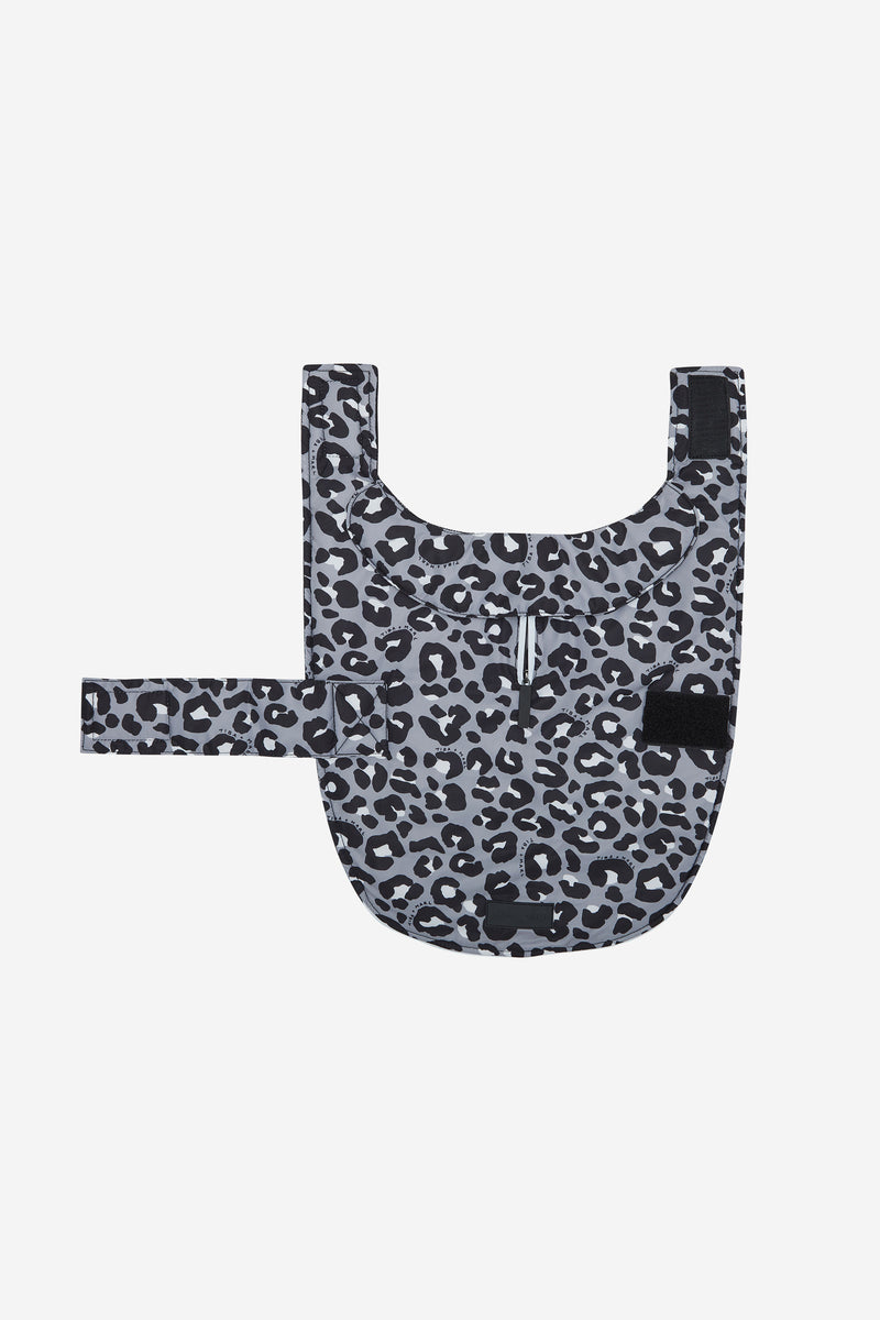 T+M Dog Coat Mono Leopard Print