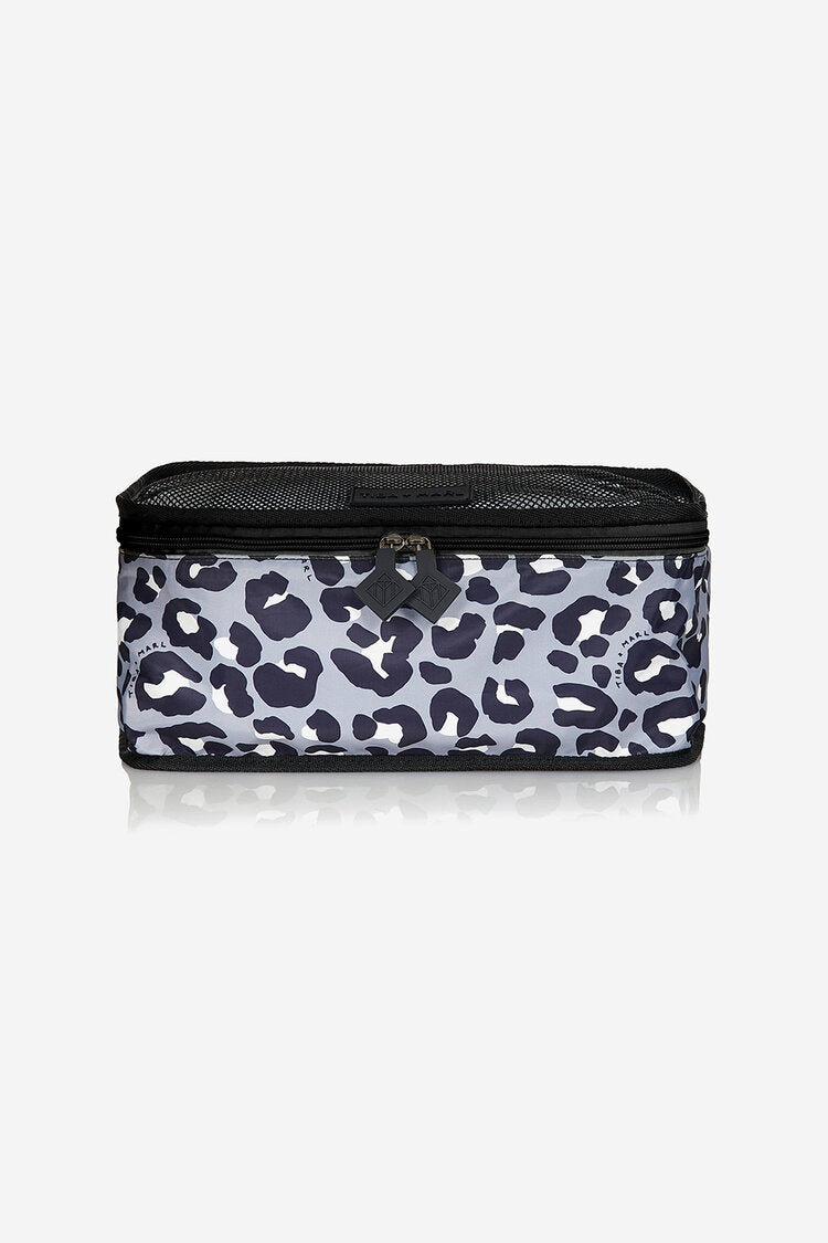 T+M Packing Cubes Set Grey / Black Leopard Print